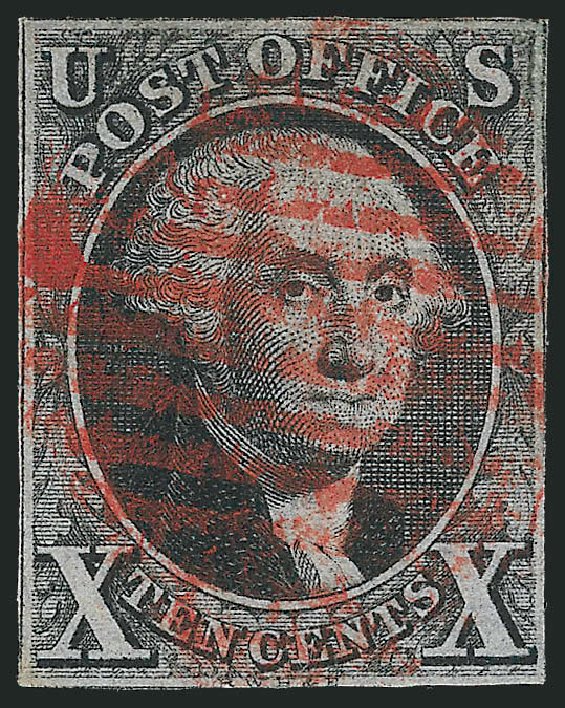 Prices of US Stamp Scott Catalogue # 2 - 1847 10c Franklin. Robert Siegel Auction Galleries, Jun 2012, Sale 1026, Lot 1130