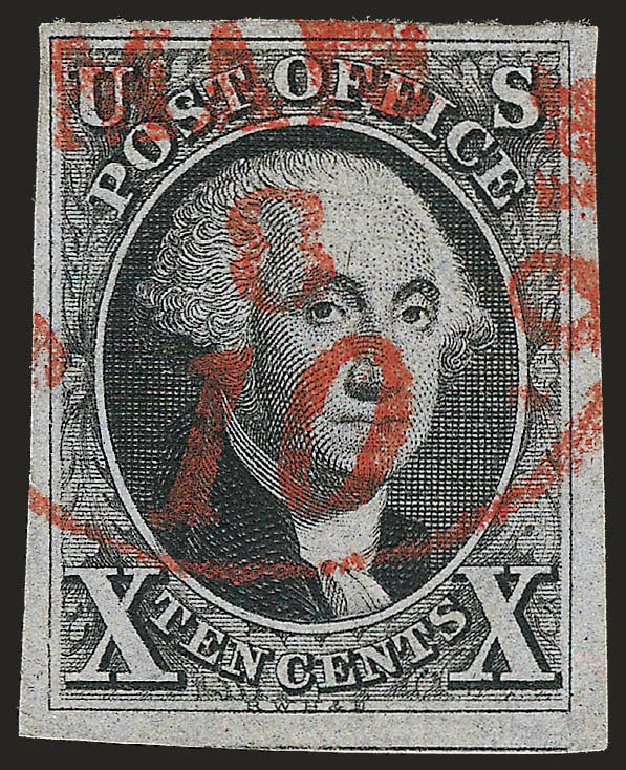 Prices of US Stamp Scott Catalogue # 2: 10c 1847 Franklin. Robert Siegel Auction Galleries, Oct 2008, Sale 963, Lot 50