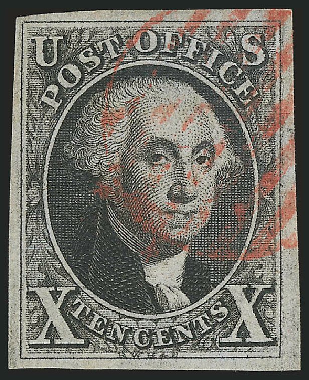 US Stamp Price Scott Catalog #2: 1847 10c Franklin. Robert Siegel Auction Galleries, Dec 2009, Sale 982, Lot 5020