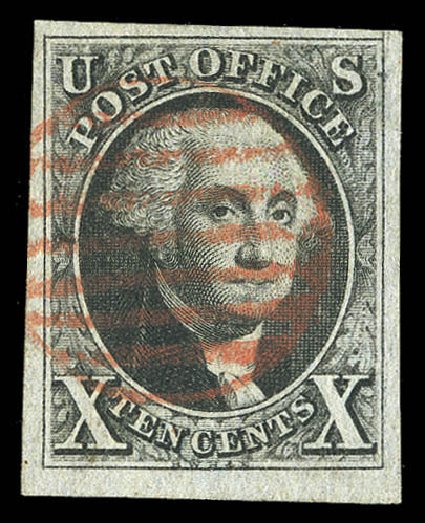 Value of US Stamp Scott # 2: 10c 1847 Franklin. Matthew Bennett International, Sep 2012, Sale 346, Lot 671