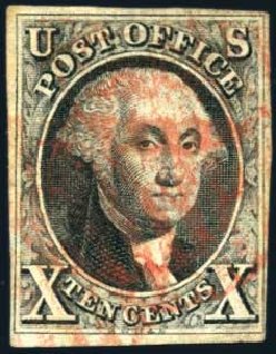 Value of US Stamp Scott Cat. #2: 10c 1847 Franklin. Harmer-Schau Auction Galleries, Oct 2009, Sale 83, Lot 271