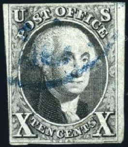 Prices of US Stamp Scott Catalogue # 2: 10c 1847 Franklin. Harmer-Schau Auction Galleries, Feb 2010, Sale 84, Lot 1231