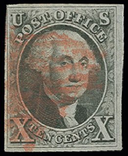 Values of US Stamp Scott Catalog #2: 1847 10c Franklin. H.R. Harmer, Jun 2013, Sale 3003, Lot 1021