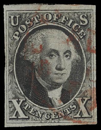 US Stamps Price Scott Cat. # 2 - 10c 1847 Franklin. Daniel Kelleher Auctions, Feb 2013, Sale 634, Lot 611