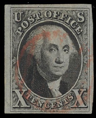 Value of US Stamps Scott Catalog 2: 1847 10c Franklin. Daniel Kelleher Auctions, Feb 2013, Sale 634, Lot 671