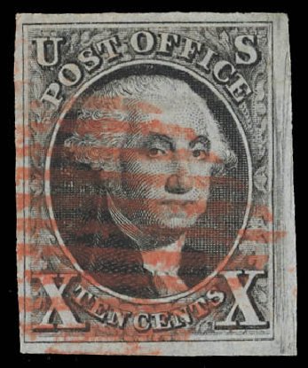 US Stamps Prices Scott Catalog # 2: 1847 10c Franklin. Daniel Kelleher Auctions, Feb 2013, Sale 634, Lot 691