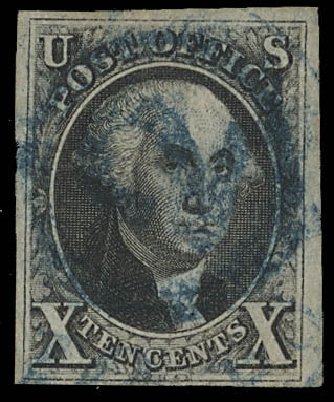 US Stamps Price Scott 2: 1847 10c Franklin. Daniel Kelleher Auctions, Feb 2013, Sale 634, Lot 731