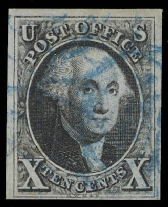 US Stamp Price Scott Cat. #2 - 1847 10c Franklin. Daniel Kelleher Auctions, Feb 2013, Sale 634, Lot 751