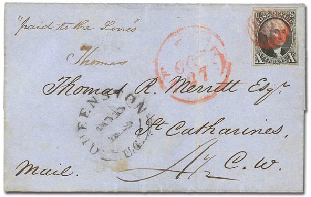 Costs of US Stamp Scott Cat. #2 - 10c 1847 Franklin. Daniel Kelleher Auctions, Feb 2013, Sale 634, Lot 831