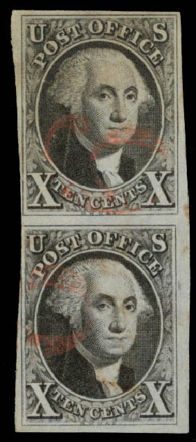 US Stamp Price Scott # 2: 10c 1847 Franklin. Daniel Kelleher Auctions, Oct 2014, Sale 660, Lot 2021