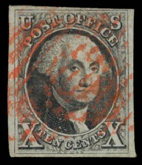 US Stamp Prices Scott Cat. # 2 - 10c 1847 Franklin. Daniel Kelleher Auctions, Dec 2014, Sale 661, Lot 11