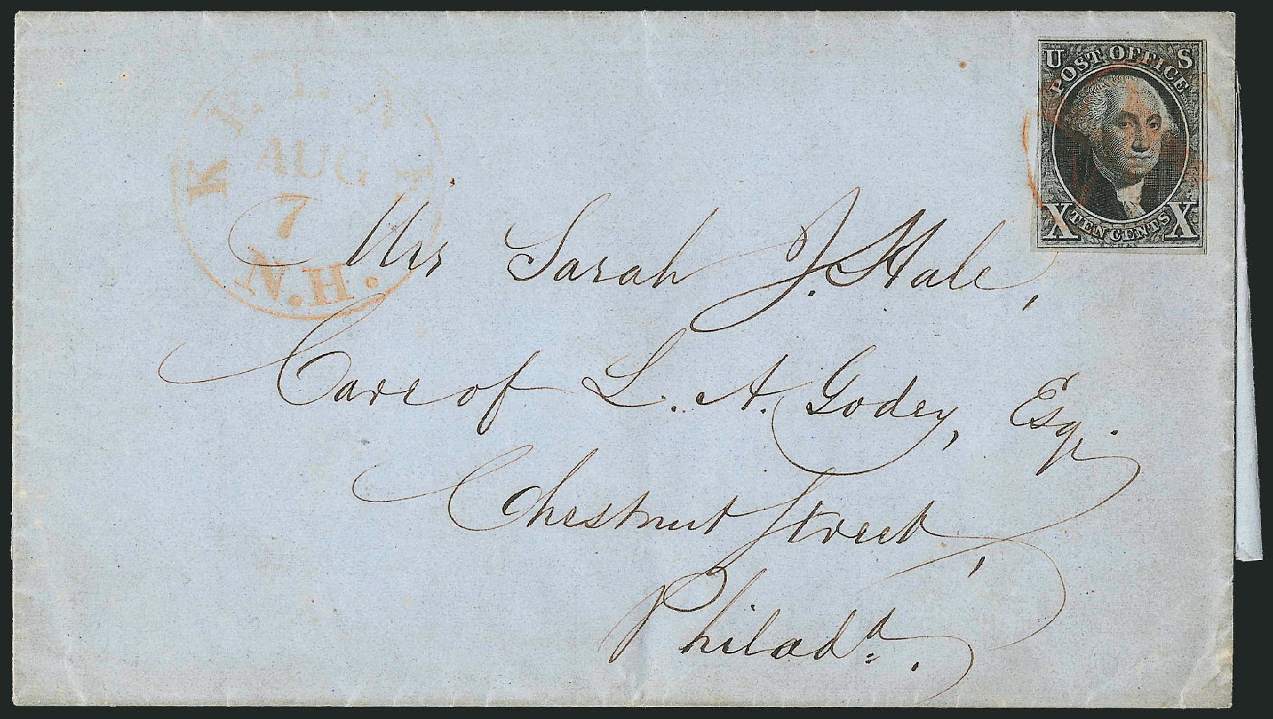 US Stamp Price Scott Cat. 2: 10c 1847 Franklin. Robert Siegel Auction Galleries, Dec 2010, Sale 1002, Lot 3681