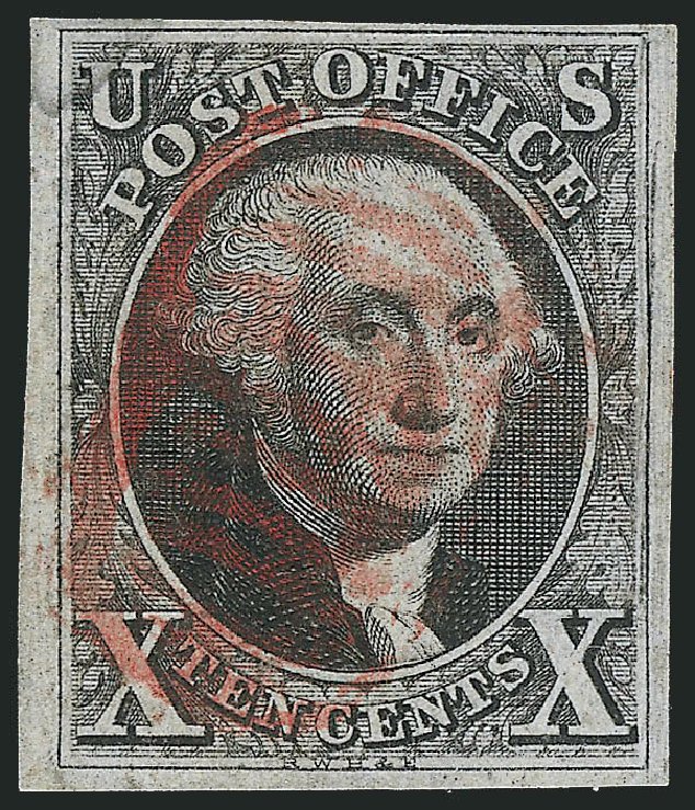 Value of US Stamps Scott #2: 10c 1847 Franklin. Robert Siegel Auction Galleries, Apr 2012, Sale 1023, Lot 2151