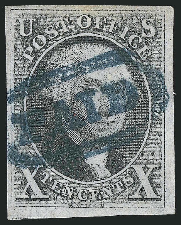 Value of US Stamp Scott #2 - 1847 10c Franklin. Robert Siegel Auction Galleries, Apr 2012, Sale 1023, Lot 2171