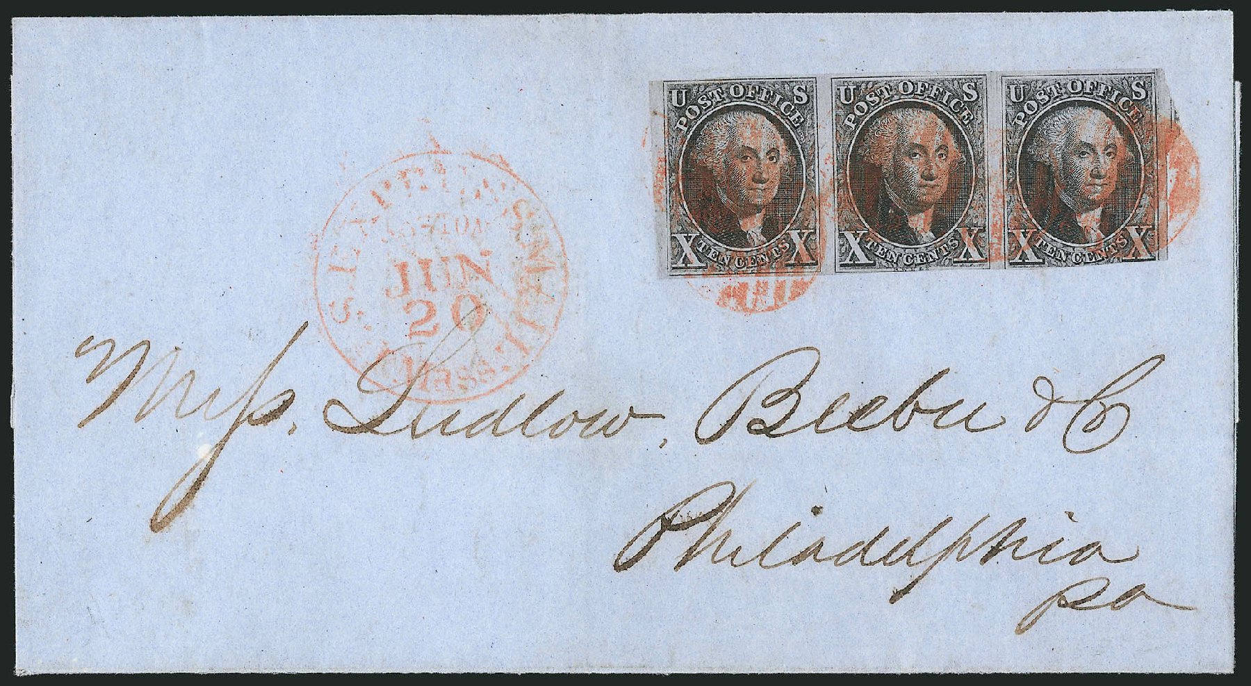 Value of US Stamps Scott Catalog #2: 1847 10c Franklin. Robert Siegel Auction Galleries, Apr 2012, Sale 1023, Lot 2251
