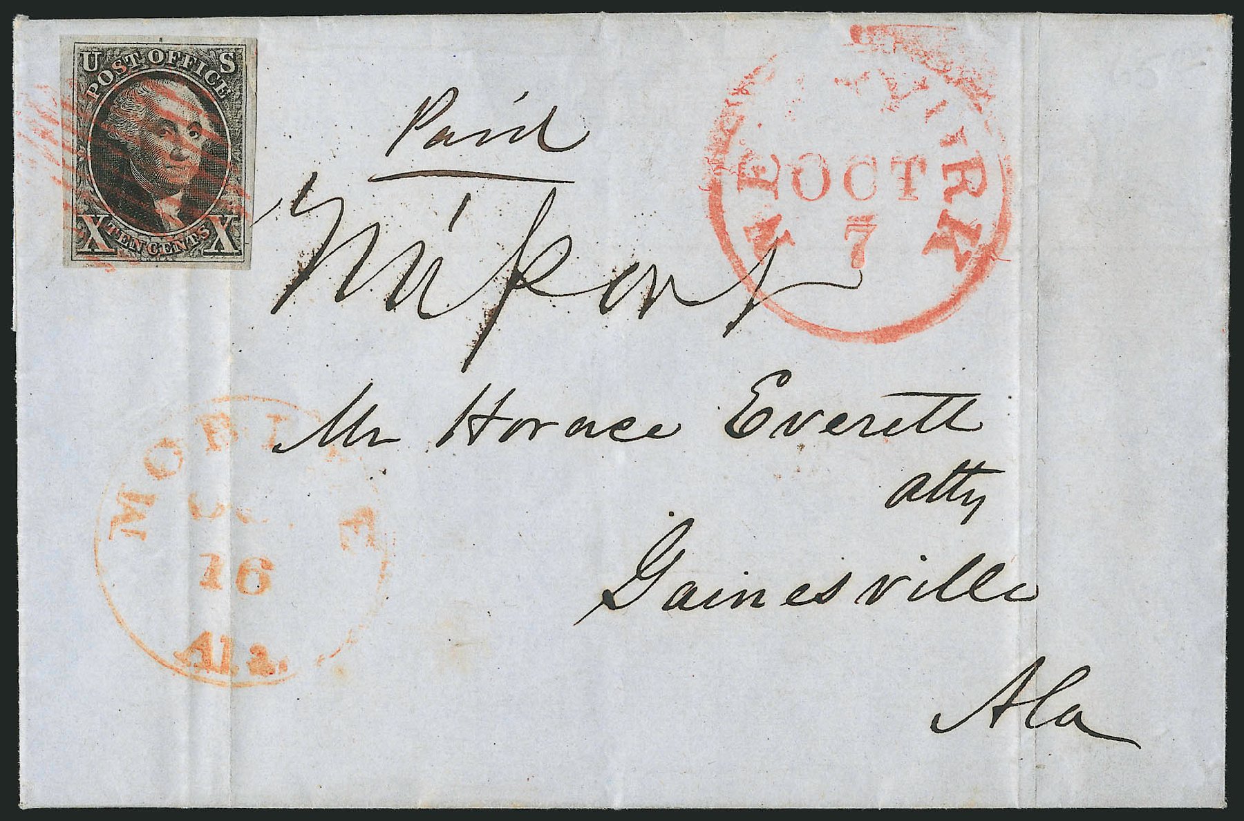 Cost of US Stamps Scott Cat. # 2: 1847 10c Franklin. Robert Siegel Auction Galleries, Apr 2012, Sale 1023, Lot 2361