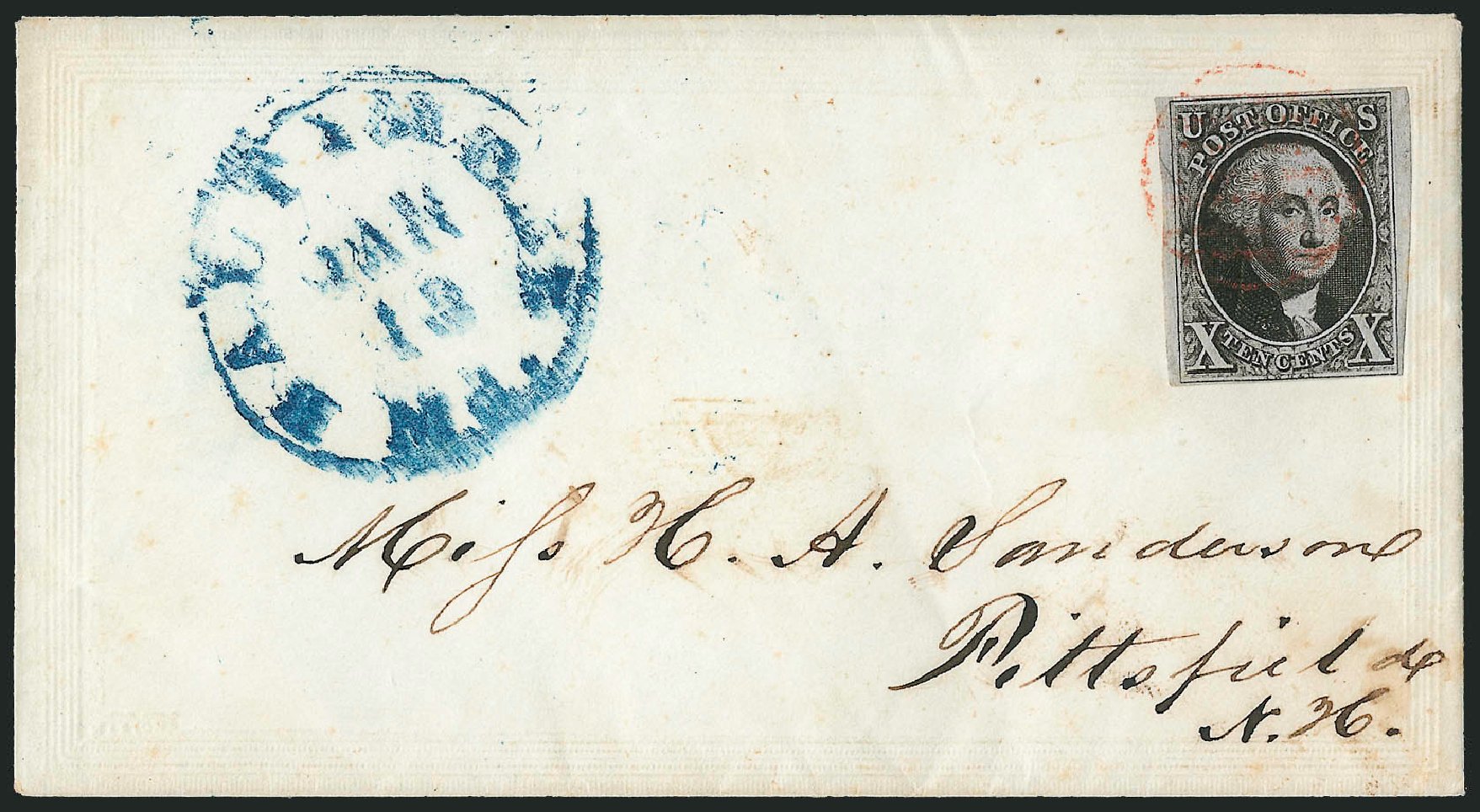Prices of US Stamp Scott Catalogue 2: 10c 1847 Franklin. Robert Siegel Auction Galleries, Apr 2012, Sale 1023, Lot 2421