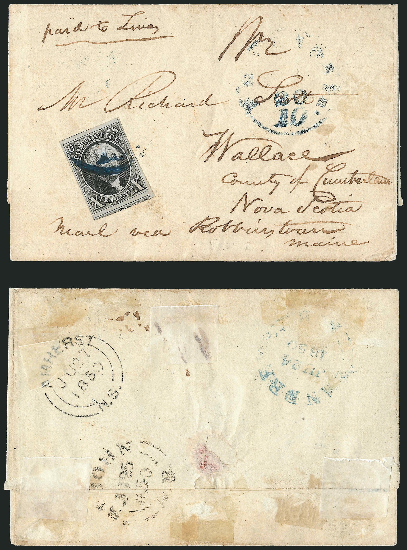 US Stamps Value Scott Cat. #2 - 10c 1847 Franklin. Robert Siegel Auction Galleries, Apr 2012, Sale 1023, Lot 2481