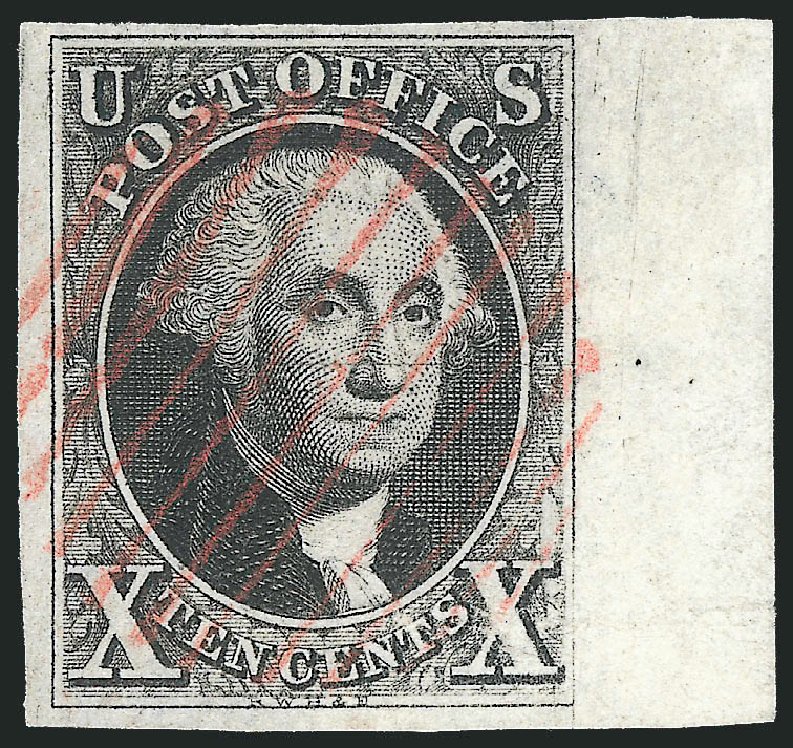 Cost of US Stamps Scott Cat. 2 - 1847 10c Franklin. Robert Siegel Auction Galleries, Dec 2012, Sale 1037, Lot 1381