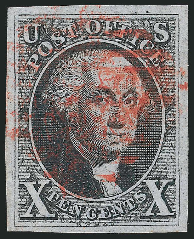 US Stamp Value Scott Catalogue 2: 10c 1847 Franklin. Robert Siegel Auction Galleries, Mar 2013, Sale 1040, Lot 1171