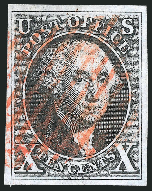 US Stamp Values Scott # 2: 10c 1847 Franklin. Robert Siegel Auction Galleries, Apr 2014, Sale 1068, Lot 11