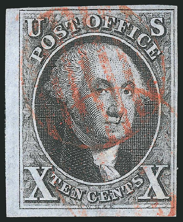 Values of US Stamp Scott Catalogue 2: 1847 10c Franklin. Robert Siegel Auction Galleries, Apr 2014, Sale 1068, Lot 21