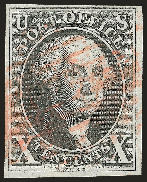 Cost of US Stamps Scott Cat. #2: 10c 1847 Franklin. Robert Siegel Auction Galleries, Jun 2009, Sale 975, Lot 1091