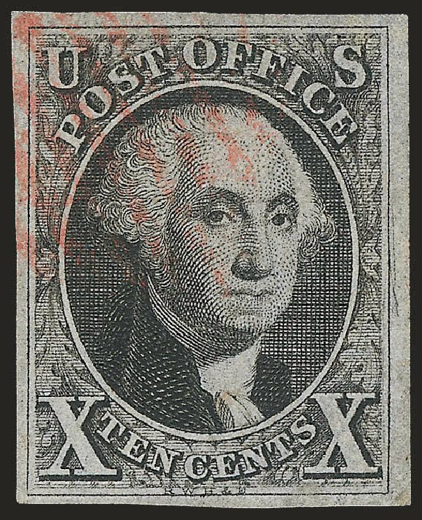 US Stamps Value Scott Catalogue 2: 10c 1847 Franklin. Robert Siegel Auction Galleries, Dec 2009, Sale 982, Lot 5021