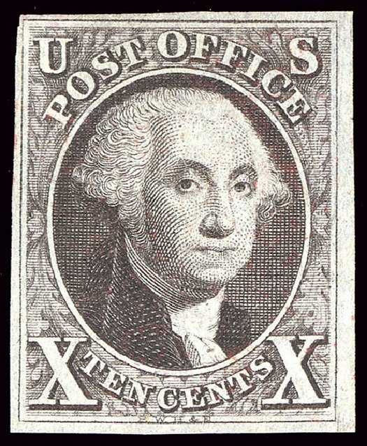 Costs of US Stamp Scott 2: 10c 1847 Franklin. Spink Shreves Galleries, Jan 2014, Sale 146, Lot 141