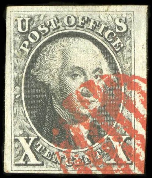 Costs of US Stamp Scott #2 - 10c 1847 Franklin. Spink Shreves Galleries, Jul 2015, Sale 151, Lot 11