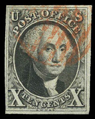 US Stamps Prices Scott 2: 10c 1847 Franklin. Matthew Bennett International, Mar 2011, Sale 337, Lot 2434