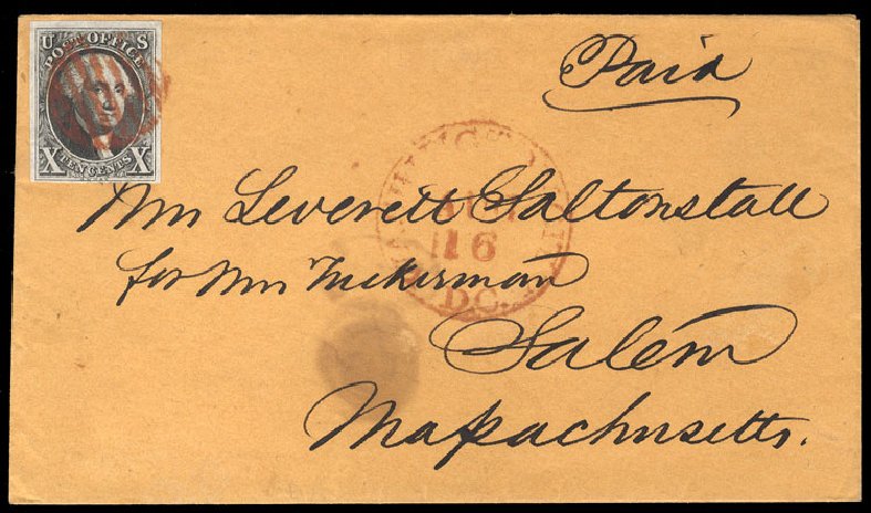Value of US Stamp Scott # 2: 1847 10c Franklin. Cherrystone Auctions, Mar 2009, Sale 200903, Lot 14