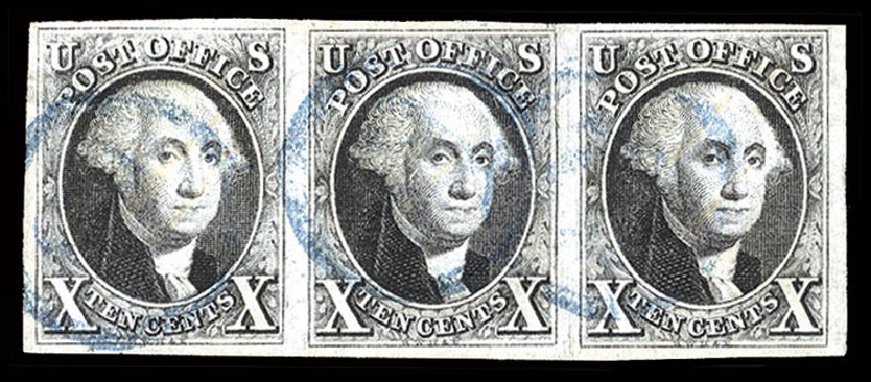Values of US Stamp Scott 2: 1847 10c Franklin. Cherrystone Auctions, Sep 2010, Sale 201009, Lot 4
