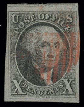 Cost of US Stamps Scott 2 - 1847 10c Franklin. H.R. Harmer, May 2014, Sale 3005, Lot 1014