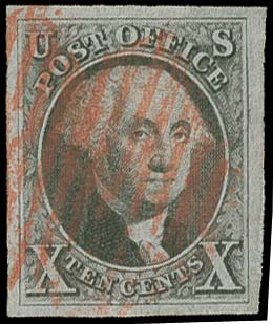 US Stamps Values Scott #2 - 10c 1847 Franklin. H.R. Harmer, Oct 2014, Sale 3006, Lot 1014