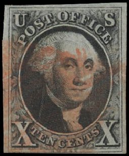 Cost of US Stamp Scott Cat. # 2 - 10c 1847 Franklin. Daniel Kelleher Auctions, Jul 2011, Sale 625, Lot 624