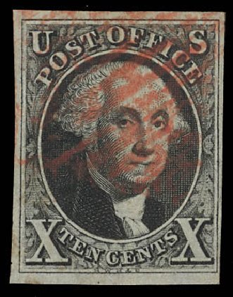 US Stamps Value Scott #2 - 1847 10c Franklin. Daniel Kelleher Auctions, Feb 2013, Sale 634, Lot 604