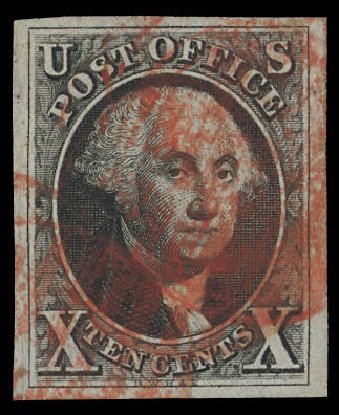 US Stamps Prices Scott Catalog #2: 10c 1847 Franklin. Daniel Kelleher Auctions, Feb 2013, Sale 634, Lot 634