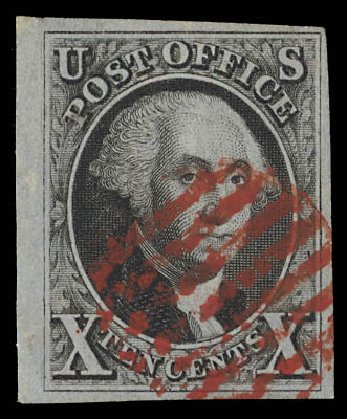 US Stamp Prices Scott Catalog # 2 - 1847 10c Franklin. Daniel Kelleher Auctions, Feb 2013, Sale 634, Lot 694