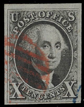 US Stamp Value Scott Cat. # 2: 10c 1847 Franklin. Daniel Kelleher Auctions, Feb 2013, Sale 634, Lot 744