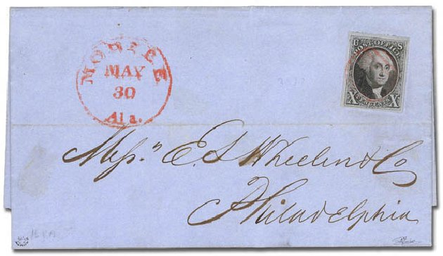 Value of US Stamp Scott Cat. #2: 1847 10c Franklin. Daniel Kelleher Auctions, Feb 2013, Sale 634, Lot 754