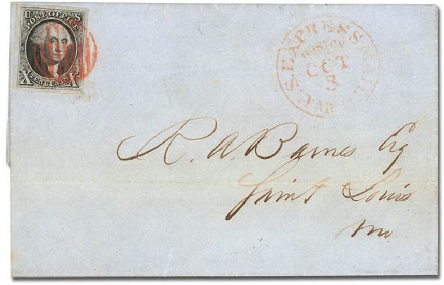 US Stamp Value Scott #2 - 1847 10c Franklin. Daniel Kelleher Auctions, Feb 2013, Sale 634, Lot 774