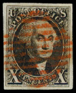 Price of US Stamp Scott # 2 - 10c 1847 Franklin. Daniel Kelleher Auctions, May 2015, Sale 669, Lot 2354
