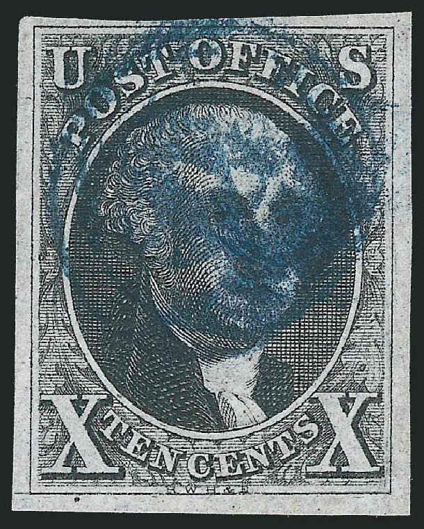Cost of US Stamp Scott Catalogue #2 - 10c 1847 Franklin. Robert Siegel Auction Galleries, Mar 2011, Sale 1007, Lot 2084