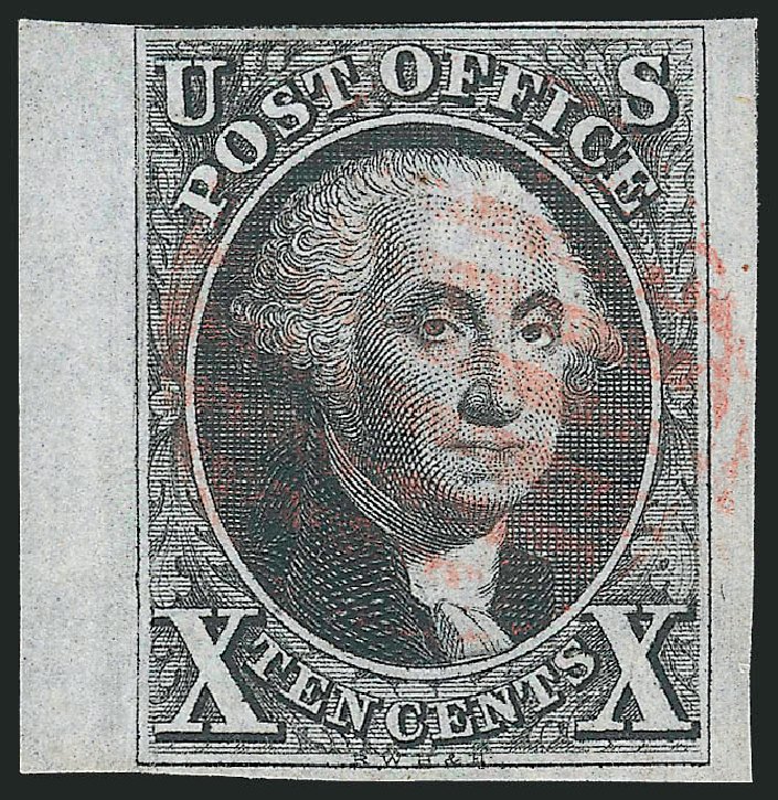 US Stamps Value Scott Cat. #2 - 1847 10c Franklin. Robert Siegel Auction Galleries, Mar 2012, Sale 1019, Lot 324