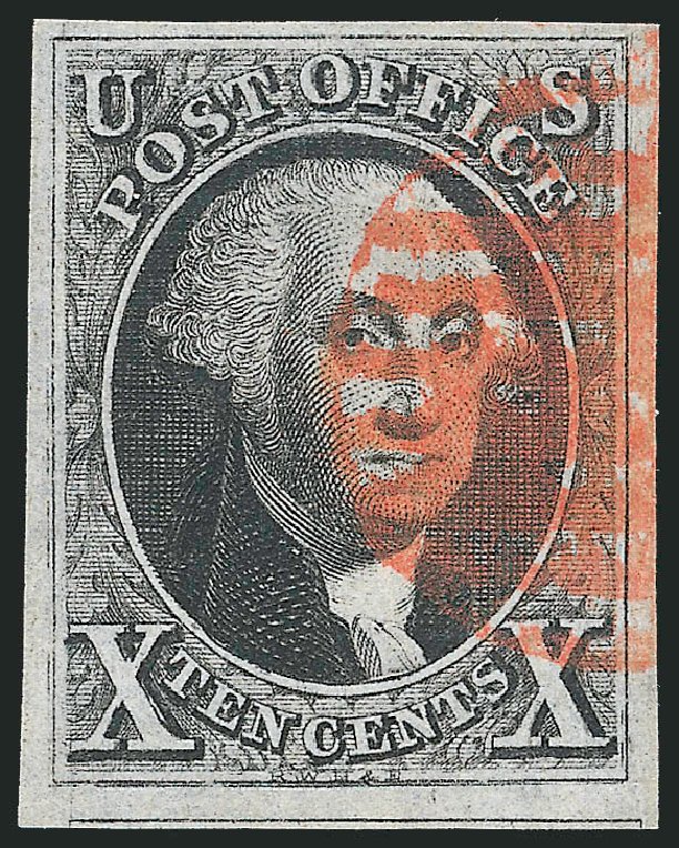 Costs of US Stamp Scott Cat. #2: 10c 1847 Franklin. Robert Siegel Auction Galleries, Apr 2012, Sale 1023, Lot 2094
