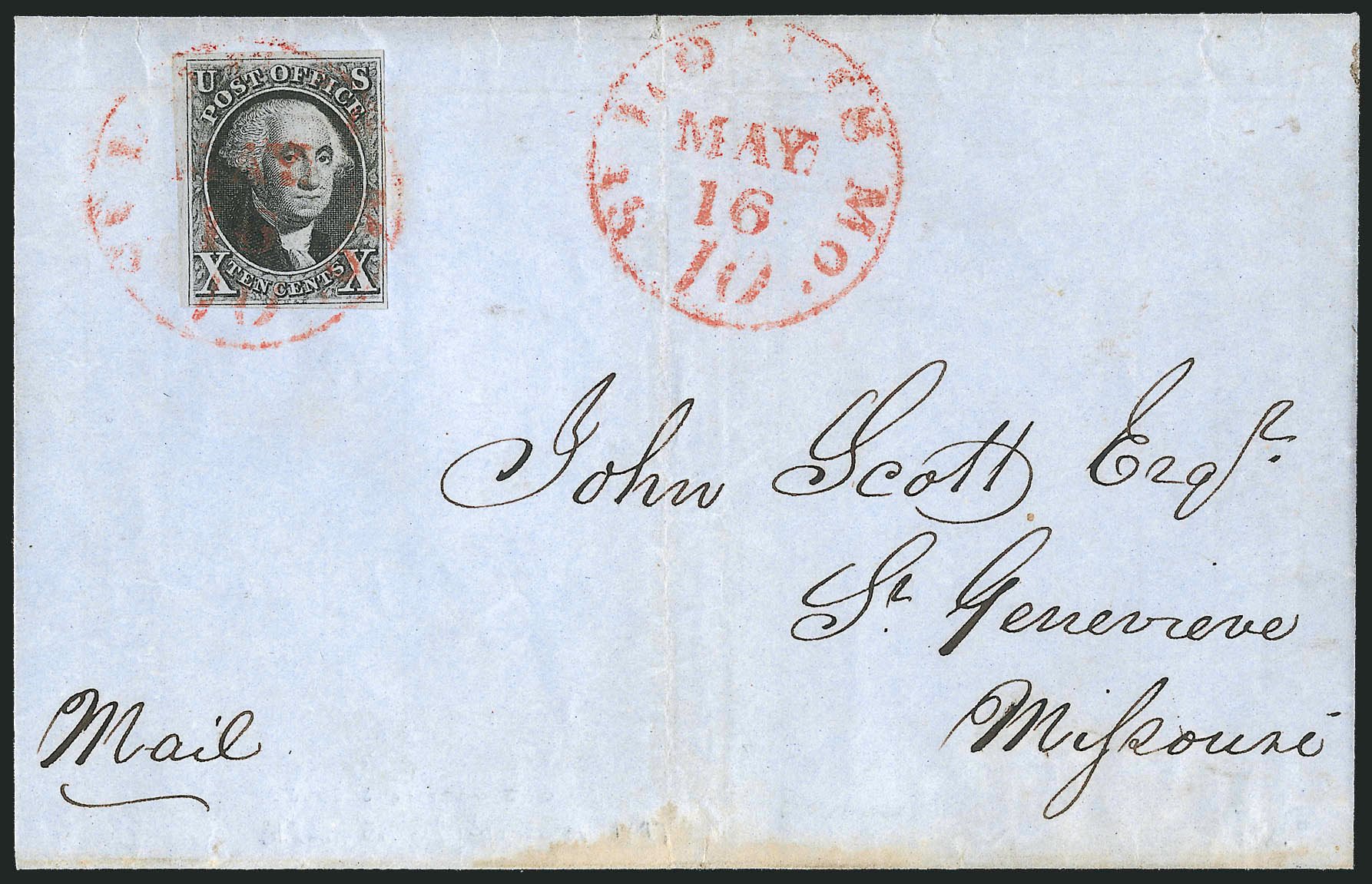 Prices of US Stamps Scott # 2: 10c 1847 Franklin. Robert Siegel Auction Galleries, Apr 2012, Sale 1023, Lot 2224