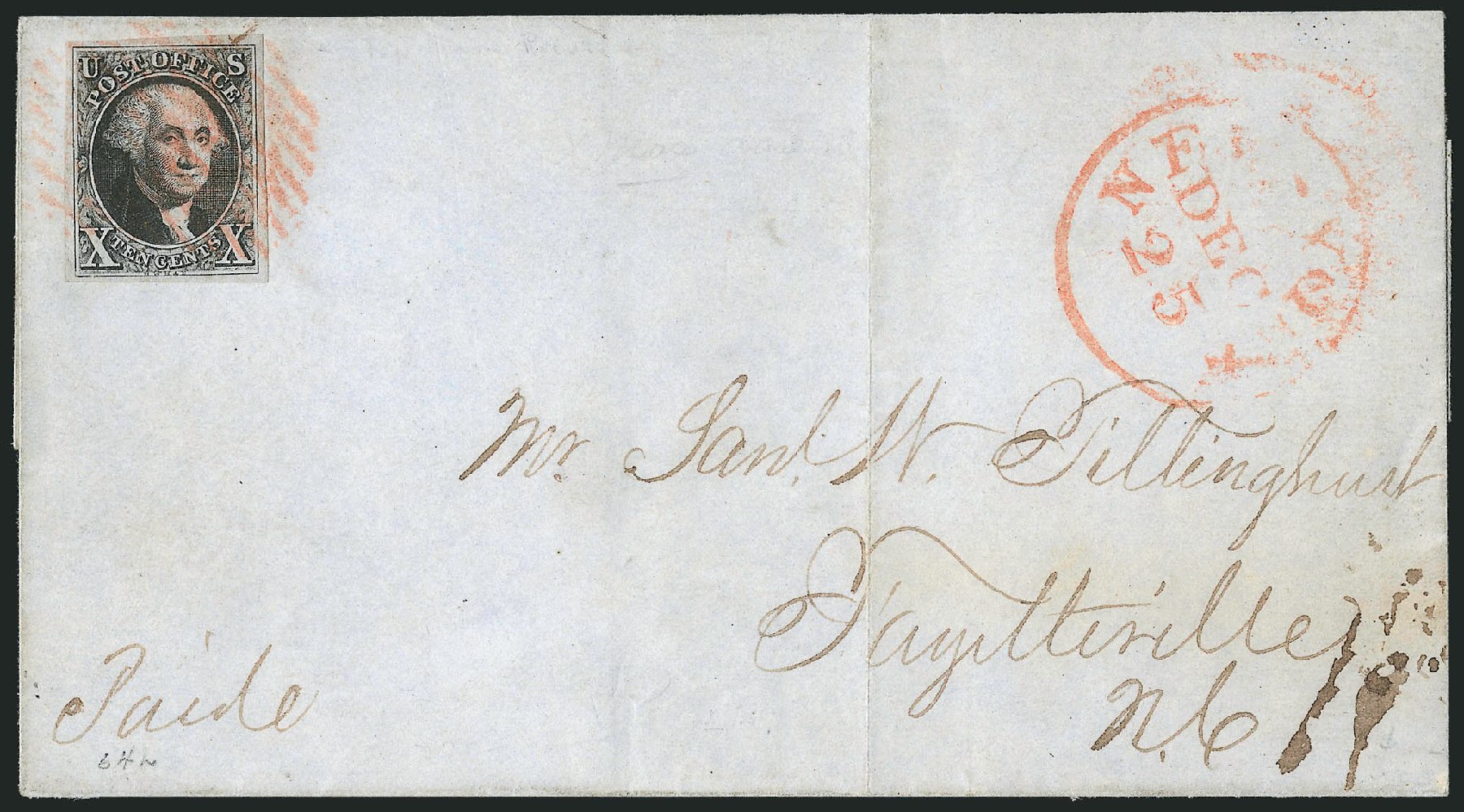 US Stamps Value Scott Cat. 2: 10c 1847 Franklin. Robert Siegel Auction Galleries, Apr 2012, Sale 1023, Lot 2344