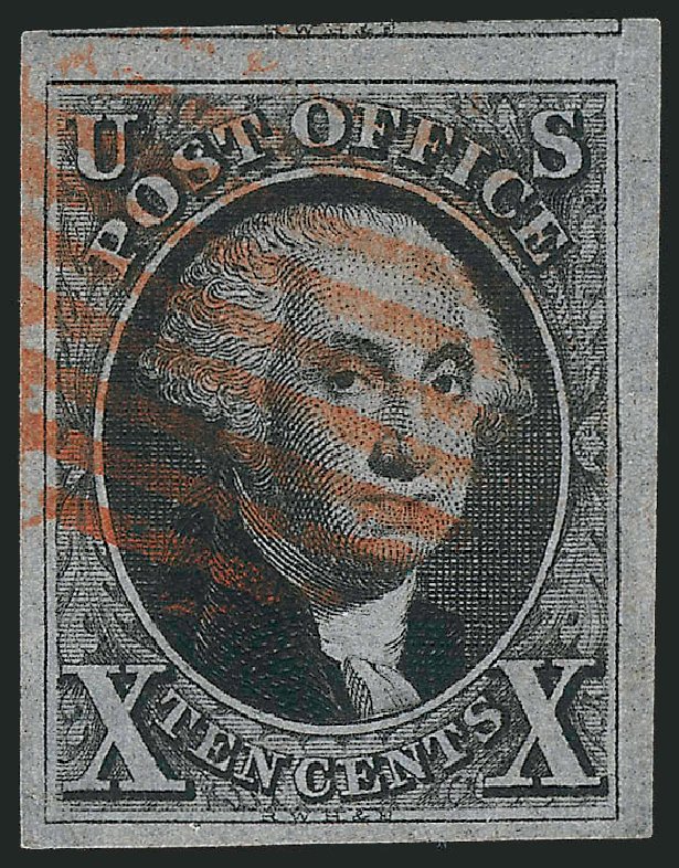 US Stamp Prices Scott 2: 1847 10c Franklin. Robert Siegel Auction Galleries, Apr 2014, Sale 1068, Lot 14