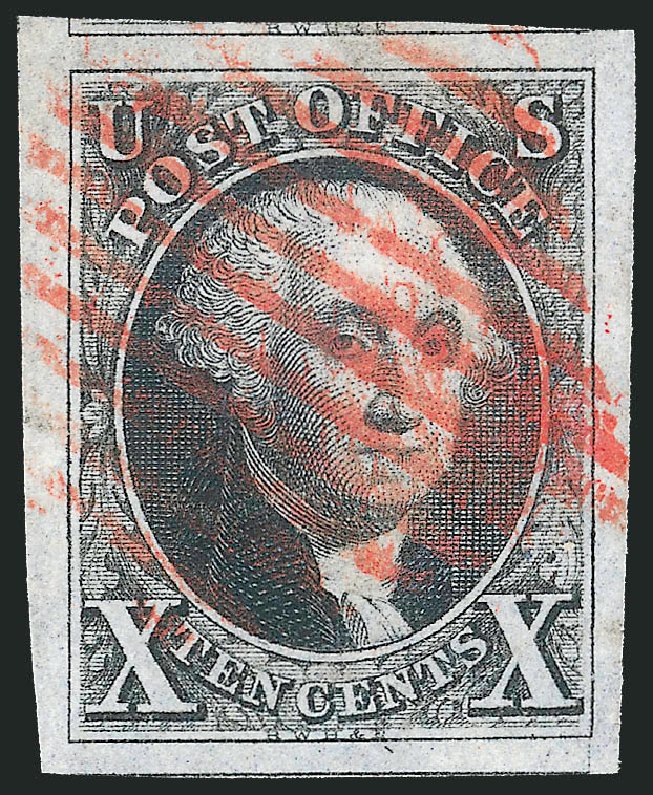 US Stamps Value Scott Catalog #2: 10c 1847 Franklin. Robert Siegel Auction Galleries, Sep 2014, Sale 1078, Lot 44